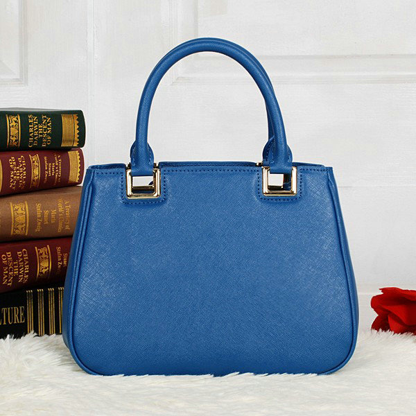 2014 Prada saffiano calfskin tote BN2245 blue